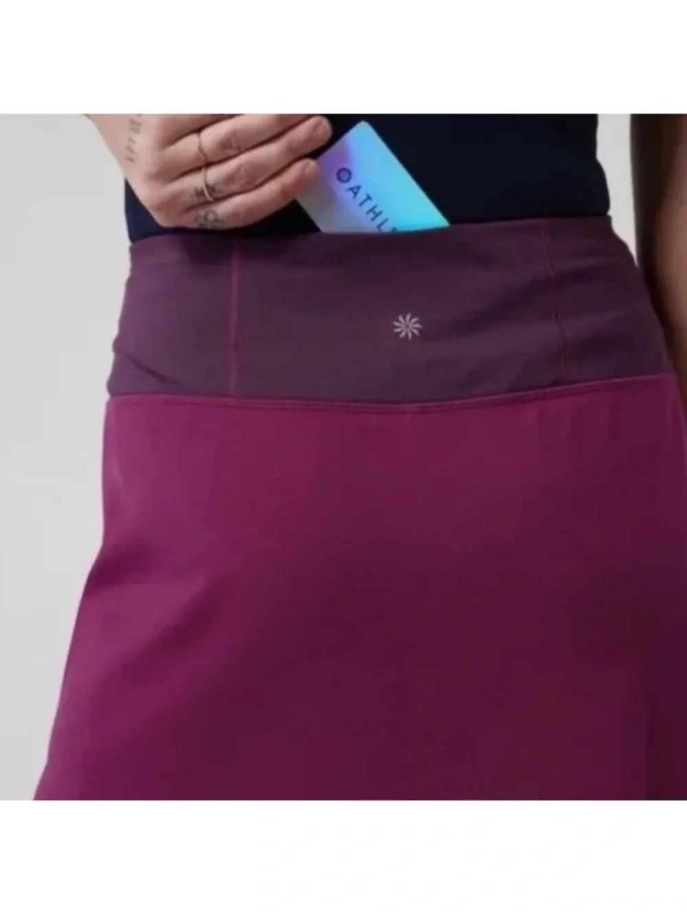 Athleta Fairway Golf Skort 16” Plum Purple Small - Picture 4 of 7